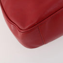 GUCCI Bamboo Shoulder Bag Leather 2way Red Gold 001 1638 Auth 180304-13