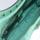 GUCCI Bamboo Shoulder Bag Leather Green Gold 124293 Auth 180305A-11
