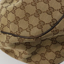 GUCCI GG Canvas Sukey Shoulder Bag Beige Gold 296834 Auth 180306-13
