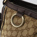 GUCCI GG Canvas Sukey Shoulder Bag Beige Gold 296834 Auth 180306-14