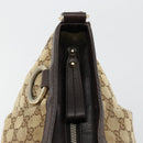 GUCCI GG Canvas Sukey Shoulder Bag Beige Gold 296834 Auth 180306-15
