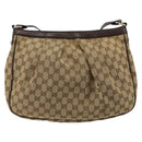 GUCCI GG Canvas Sukey Shoulder Bag Beige Gold 296834 Auth 180306-3