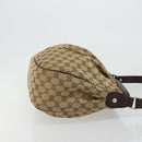 GUCCI GG Canvas Sukey Shoulder Bag Beige Gold 296834 Auth 180306-4