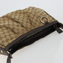 GUCCI GG Canvas Sukey Shoulder Bag Beige Gold 296834 Auth 180306-6