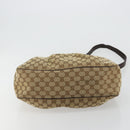GUCCI GG Canvas Sukey Shoulder Bag Beige Gold 296834 Auth 180306-9