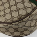 GUCCI GG Supreme Web Sherry Line Bag PVC Beige Gold 10 01 3840 Auth 180307-17