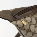GUCCI GG Supreme Web Sherry Line Bag PVC Beige Gold 10 01 3840 Auth 180307-9