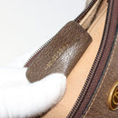 GUCCI GG Supreme Web Sherry Line Bag PVC Beige Gold 10 01 3840 Auth 180307-12