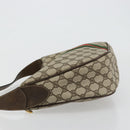 GUCCI GG Supreme Web Sherry Line Bag PVC Beige Gold 10 01 3840 Auth 180307-4