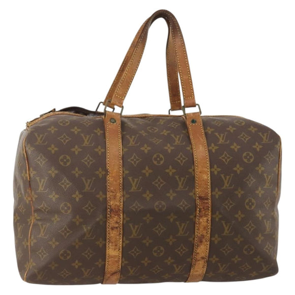 LOUIS VUITTON Monogram Sac Souple 45 Boston Tasche M41624 LV Auth 180309