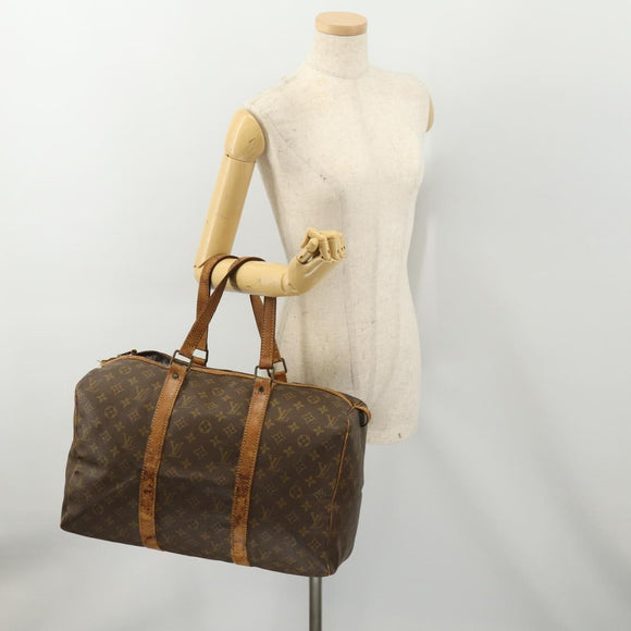 LOUIS VUITTON Monogram Sac Souple 45 Boston Tasche M41624 LV Auth 180309