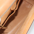 CELINE Macadam Canvas Medallion Hand Bag PVC Leather Brown Gold Auth 180312A-11