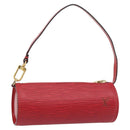 LOUIS VUITTON Epi Soufflot Pouch Accessory Pouch Red LV Auth 180314-1