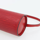 LOUIS VUITTON Epi Soufflot Pouch Accessory Pouch Red LV Auth 180314-9