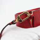 LOUIS VUITTON Epi Soufflot Pouch Accessory Pouch Red LV Auth 180314-17