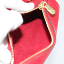 LOUIS VUITTON Epi Soufflot Pouch Accessory Pouch Red LV Auth 180314-11