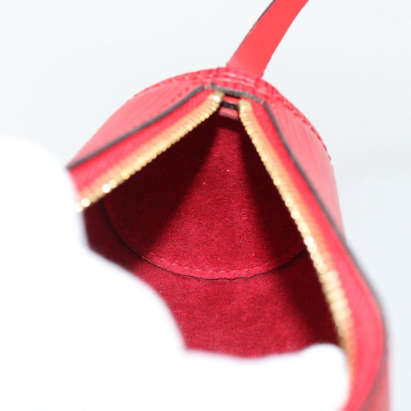 LOUIS VUITTON Epi Soufflot Pouch Accessory Pouch Red LV Auth 180314