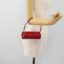 LOUIS VUITTON Epi Soufflot Pouch Accessory Pouch Red LV Auth 180314-20