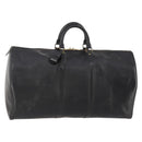 LOUIS VUITTON Epi Keepall 55 Boston Bag Noir Black M42952 LV Auth 180315A-1