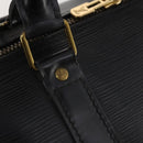 LOUIS VUITTON Epi Keepall 55 Boston Bag Noir Black M42952 LV Auth 180315A-10