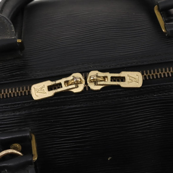 LOUIS VUITTON Epi Keepall 55 Boston Bag Noir Black M42952 LV Auth 180315A