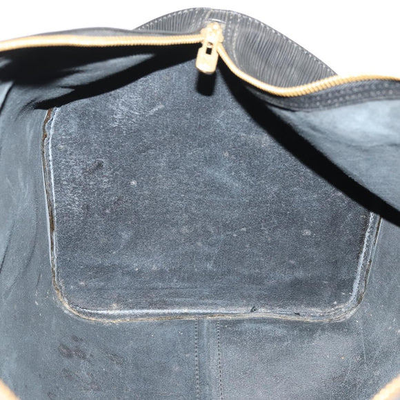 LOUIS VUITTON Epi Keepall 55 Boston Bag Noir Black M42952 LV Auth 180315A