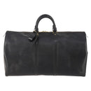 LOUIS VUITTON Epi Keepall 55 Boston Bag Noir Black M42952 LV Auth 180315A-13
