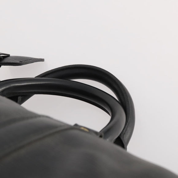 LOUIS VUITTON Epi Keepall 55 Boston Bag Noir Black M42952 LV Auth 180315A