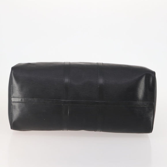 LOUIS VUITTON Epi Keepall 55 Boston Bag Noir Black M42952 LV Auth 180315A