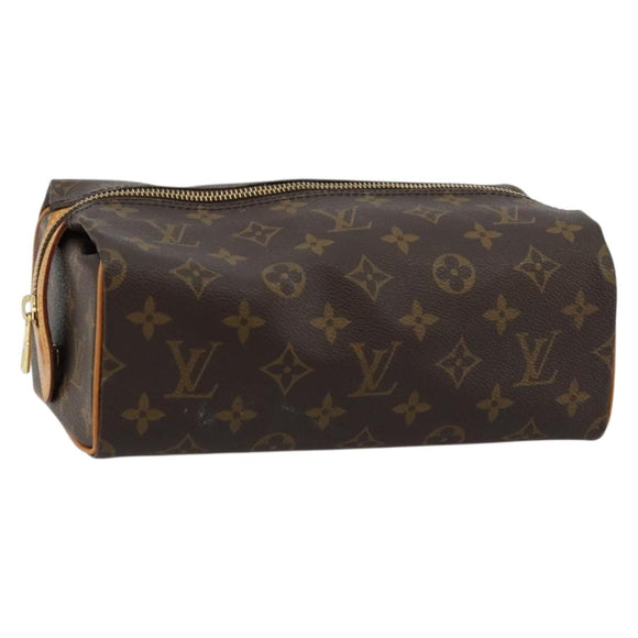 LOUIS VUITTON Monogram Trousse Patte Pression Cosmetic Pouch M47636 Auth 180318