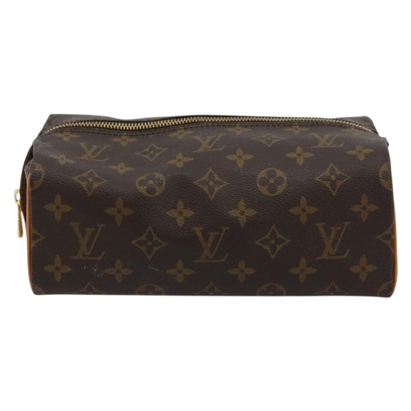 LOUIS VUITTON Monogram Trousse Patte Pression Cosmetic Pouch M47636 Auth 180318