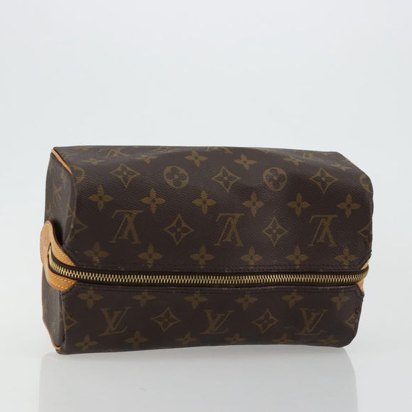 LOUIS VUITTON Monogram Trousse Patte Pression Cosmetic Pouch M47636 Auth 180318