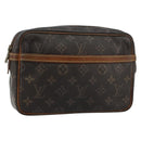 LOUIS VUITTON Monogram Compiegne 23 Clutch Bag M51847 LV Auth 180323-1