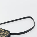 Christian Dior Trotter Canvas Shoulder Bag Navy Gold Auth 180324-8