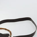 GUCCI Bamboo Shoulder Bag Leather 2way Brown Gold 001 1638 Auth 180326-10