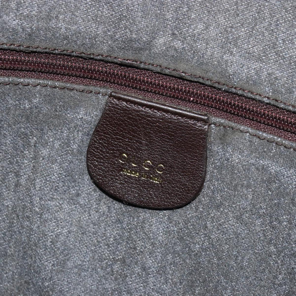 GUCCI Bamboo Shoulder Bag Leather 2way Brown Gold 001 1638 Auth 180326