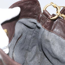 GUCCI Bamboo Shoulder Bag Leather 2way Brown Gold 001 1638 Auth 180326-18