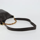 GUCCI Bamboo Shoulder Bag Leather 2way Brown Gold 001 1638 Auth 180326-9