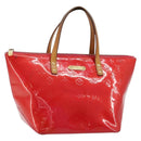 LOUIS VUITTON Monogram Vernis Bellevue PM Hand Bag Rose Pop M93669 Auth 180332-1