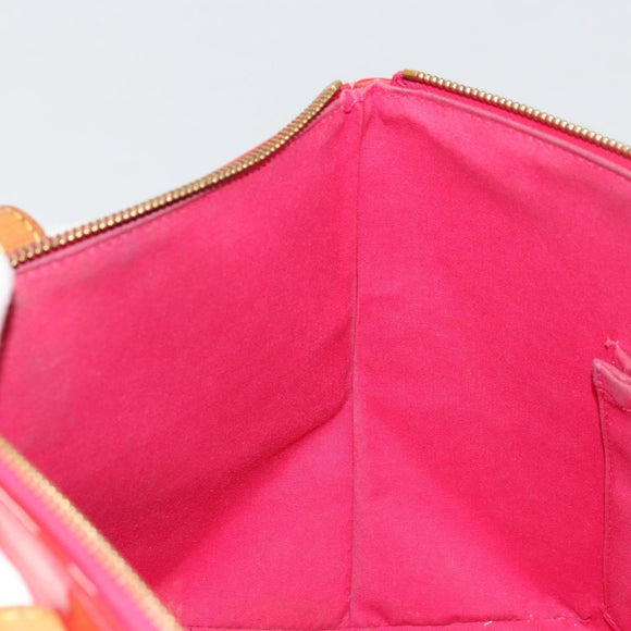 LOUIS VUITTON Monogram Vernis Bellevue PM Hand Bag Rose Pop M93669 Auth 180332