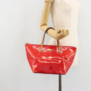 LOUIS VUITTON Monogram Vernis Bellevue PM Hand Bag Rose Pop M93669 Auth 180332-23