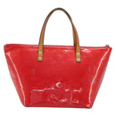 LOUIS VUITTON Monogram Vernis Bellevue PM Hand Bag Rose Pop M93669 Auth 180332-2