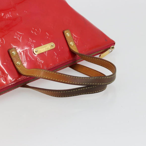 LOUIS VUITTON Monogram Vernis Bellevue PM Hand Bag Rose Pop M93669 Auth 180332
