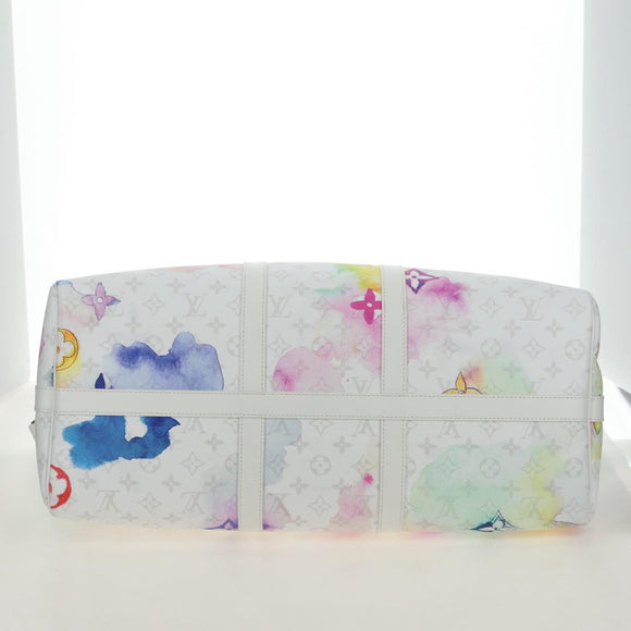 LOUIS VUITTON Watercolor Keepall Bandouliere 50 Bag M45758 LV Auth 180337SAM