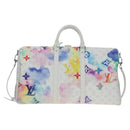 LOUIS VUITTON Watercolor Keepall Bandouliere 50 Bag M45758 LV Auth 180337SAM-2