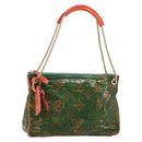 LOUIS VUITTON Bonbon Richard Prince Pochette Bag Green M95748 LV Auth 180342A-1