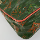 LOUIS VUITTON Bonbon Richard Prince Pochette Bag Green M95748 LV Auth 180342A-14