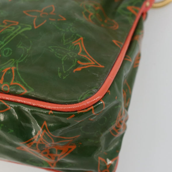 LOUIS VUITTON Bonbon Richard Prince Pochette Bag Green M95748 LV Auth 180342A