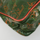 LOUIS VUITTON Bonbon Richard Prince Pochette Bag Green M95748 LV Auth 180342A-16