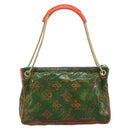 LOUIS VUITTON Bonbon Richard Prince Pochette Bag Green M95748 LV Auth 180342A-2